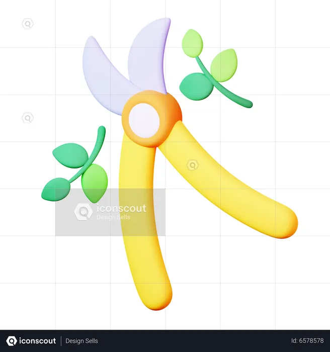 Garden Pruner  3D Icon