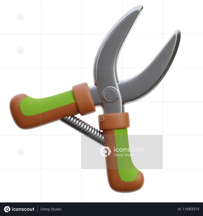 Garden Pruning  3D Icon
