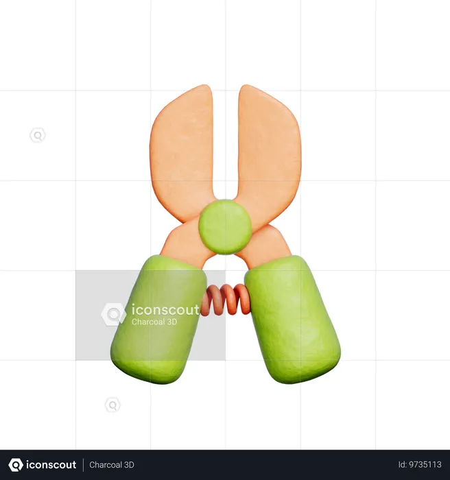 Garden Pruning Shears  3D Icon
