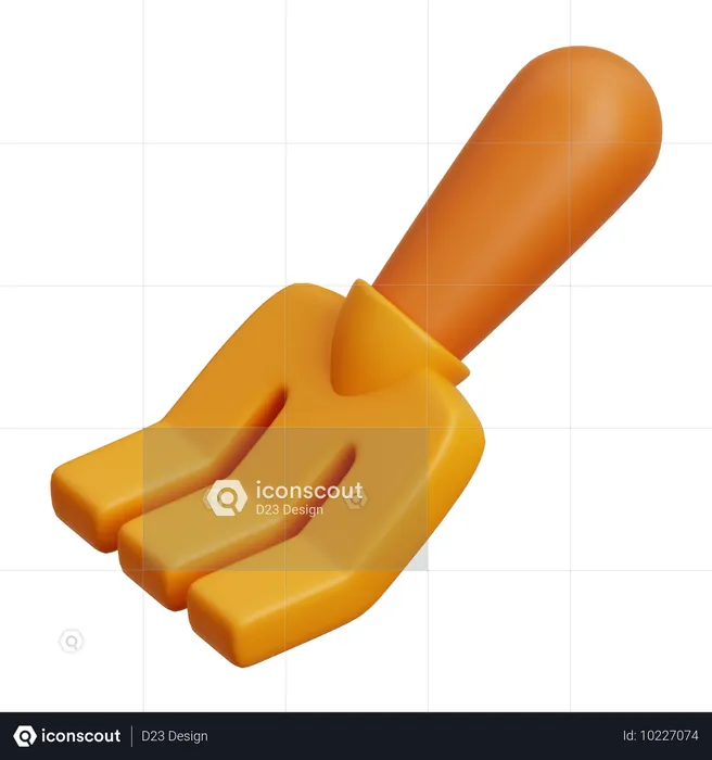 Garden Rake  3D Icon