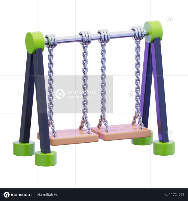 Garden Swing  3D Icon