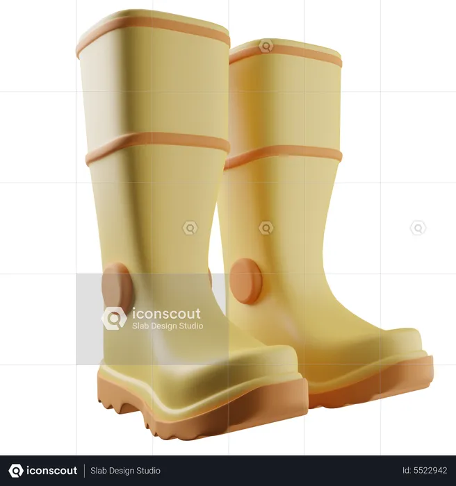 Gardening Boot  3D Icon