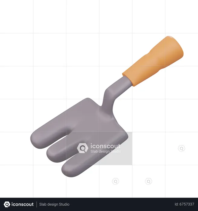 Gardening Fork  3D Icon