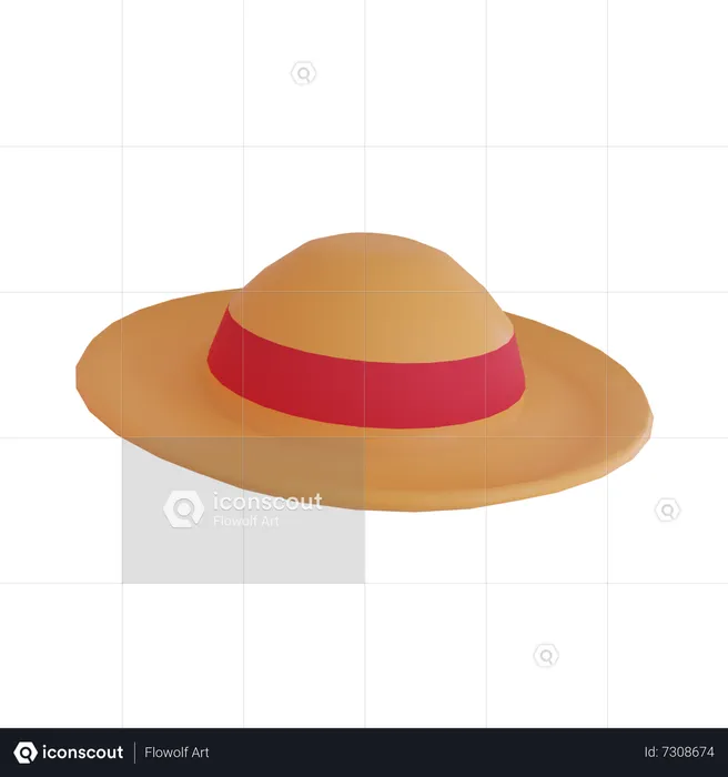 Gardening Hat  3D Icon
