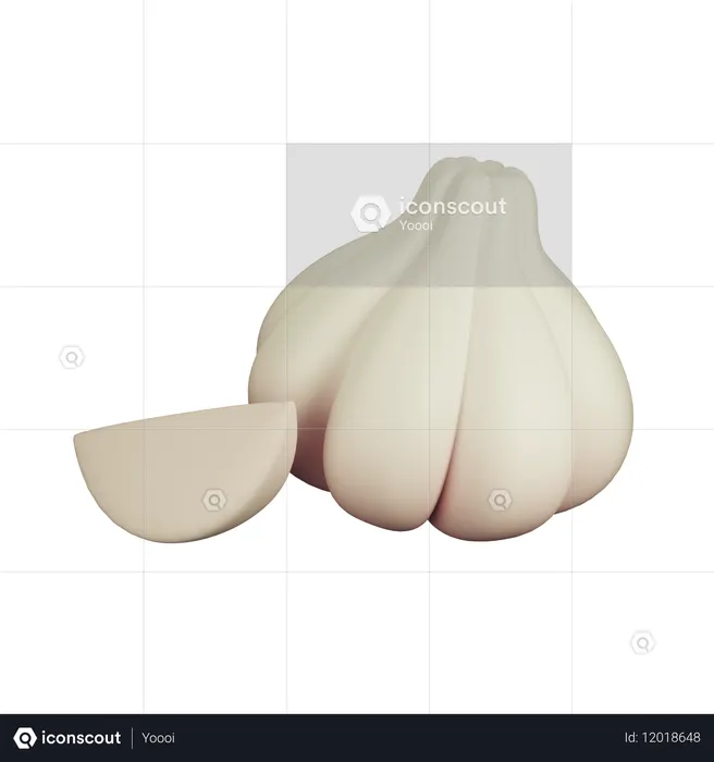 Garlic  3D Icon