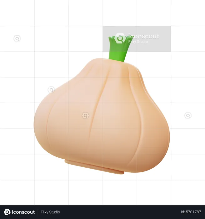 Garlic  3D Icon