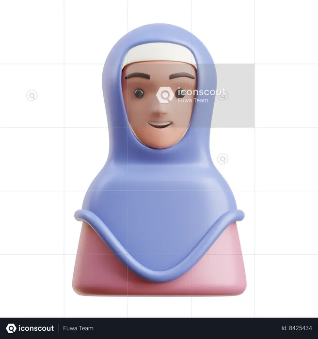 Garota Árabe  3D Icon