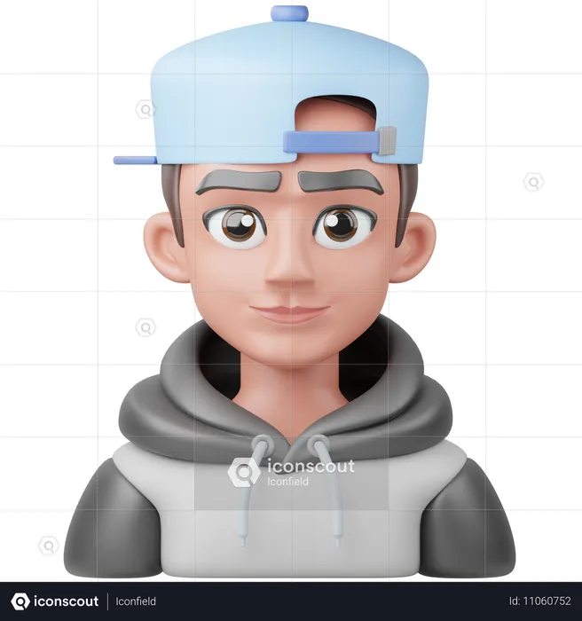 Menino hip-hop  3D Icon