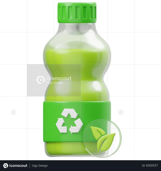 Reciclar garrafa  3D Icon