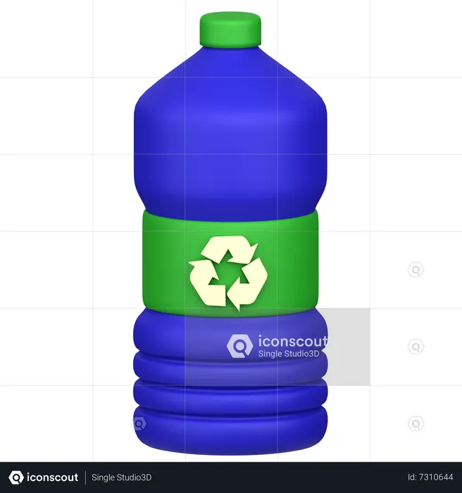 Reciclar garrafa  3D Icon