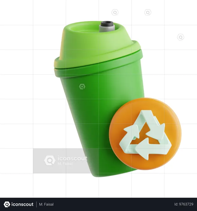 Garrafa reutilizável  3D Icon