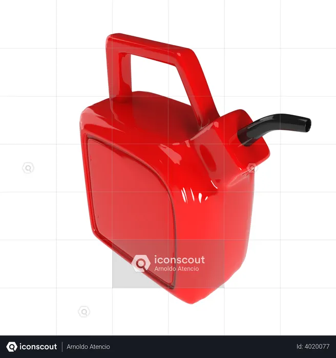 Gas cane  3D Illustration