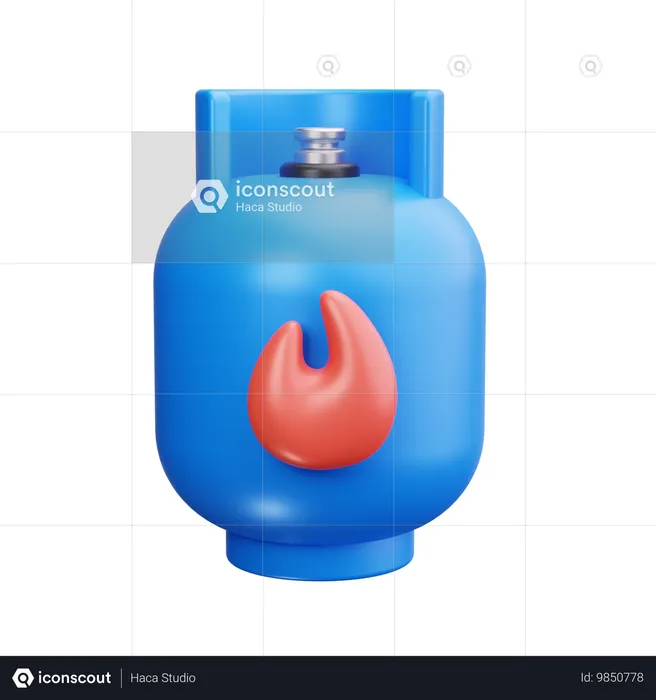 Gas cylinder  3D Icon