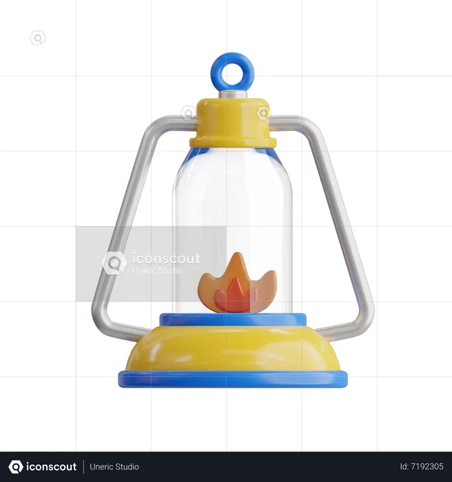 Gas Lamp  3D Icon
