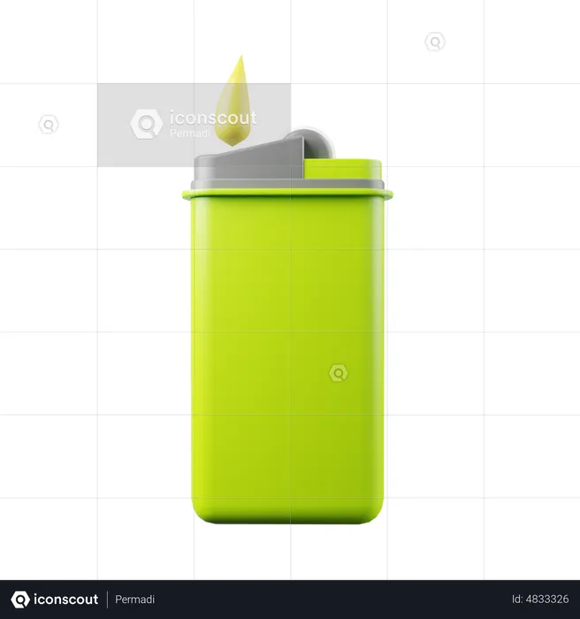 Gas lighter  3D Icon