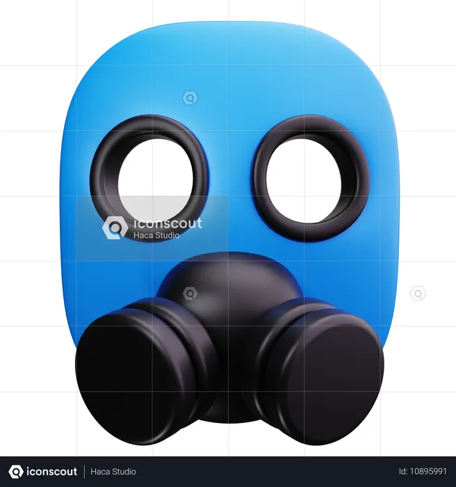 Gas Mask  3D Icon