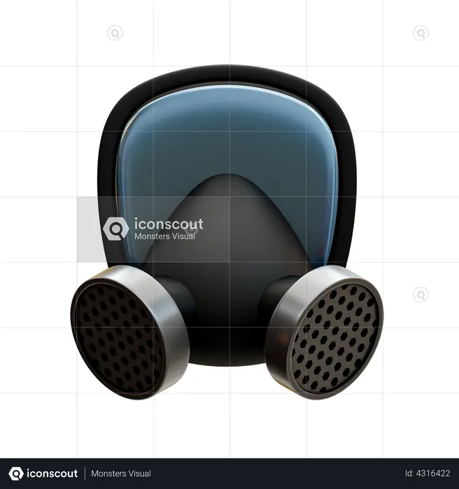 Gas Mask  3D Illustration
