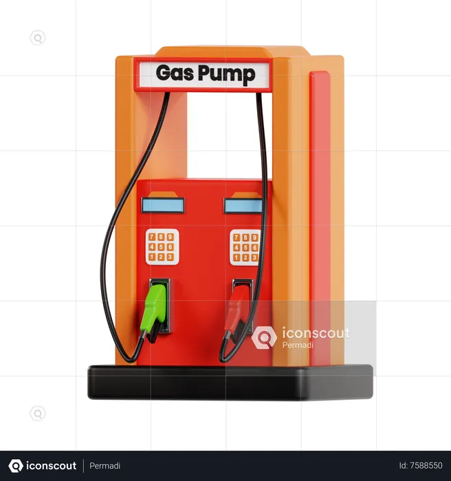 Gas Pump  3D Icon