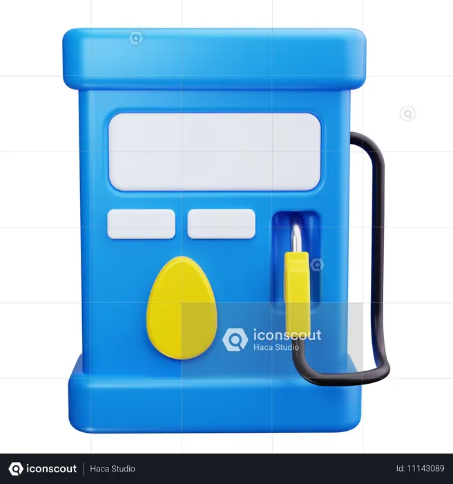 Gas Station  3D Icon