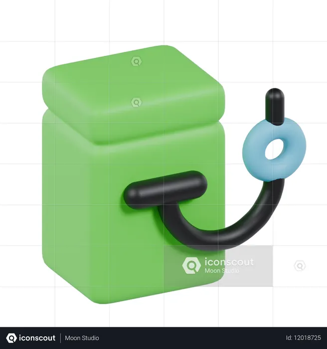 Gas Station  3D Icon