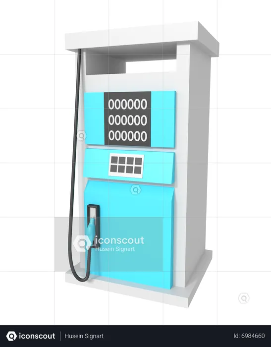 Gas Station  3D Icon