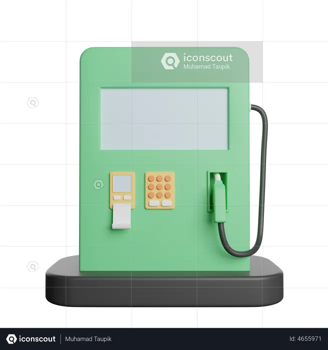 Gas Station  3D Illustration