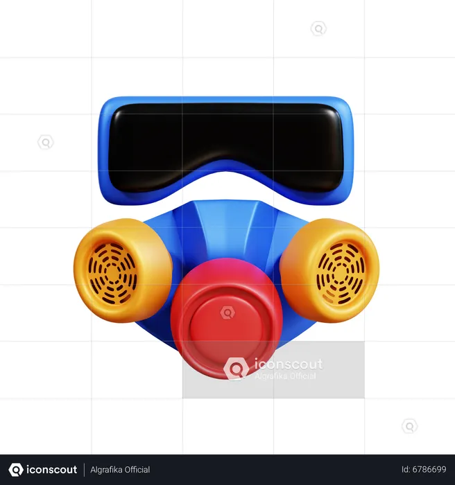 Gasmaske  3D Icon
