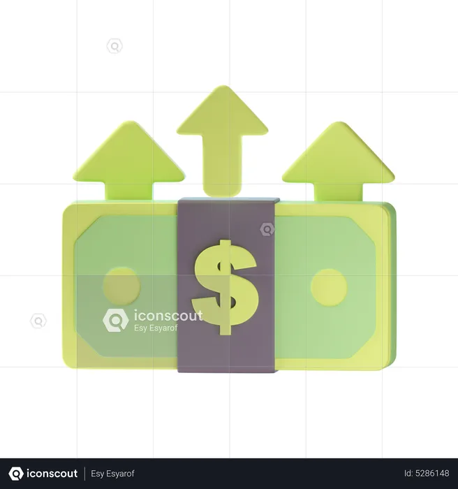 Gasto de dinero  3D Icon