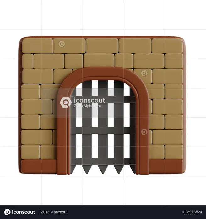 Gate  3D Icon