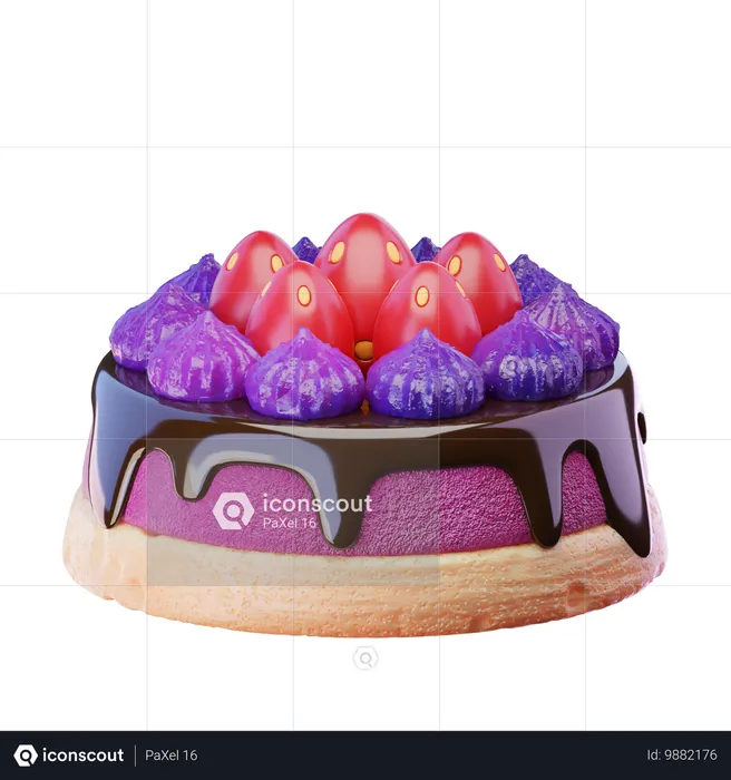 Gâteau  3D Icon