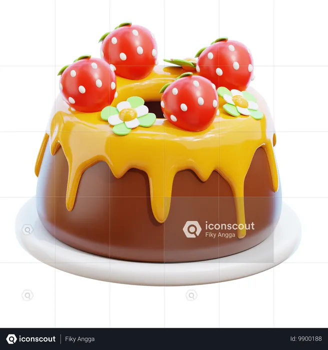 Gâteau  3D Icon