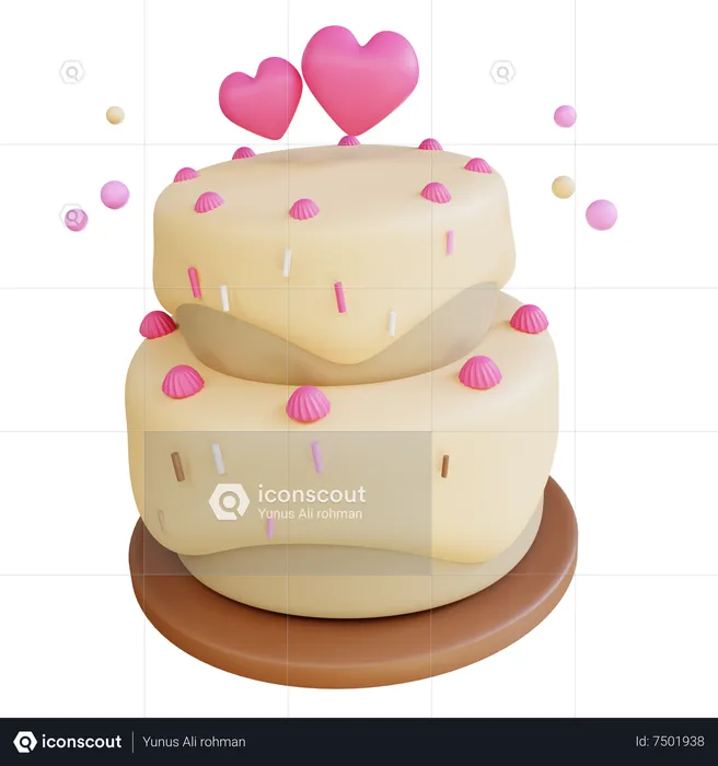 Gâteau  3D Icon