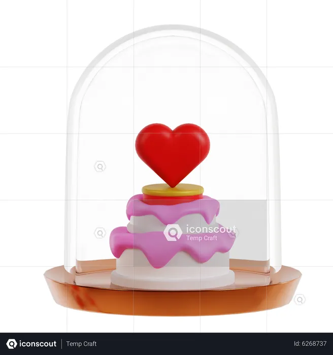 Gâteau de la Saint-Valentin  3D Icon