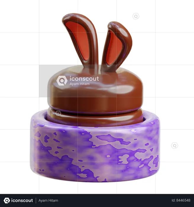 Gâteau de lapin  3D Icon