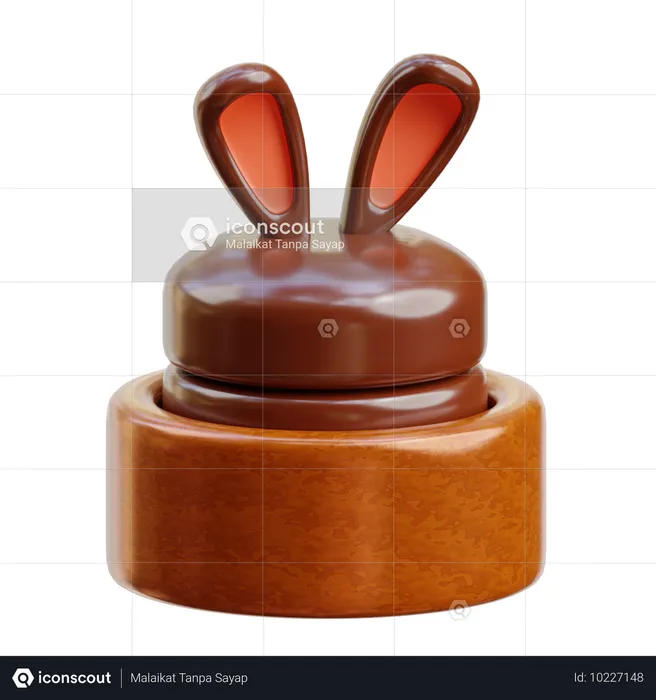 Gâteau de lapin  3D Icon