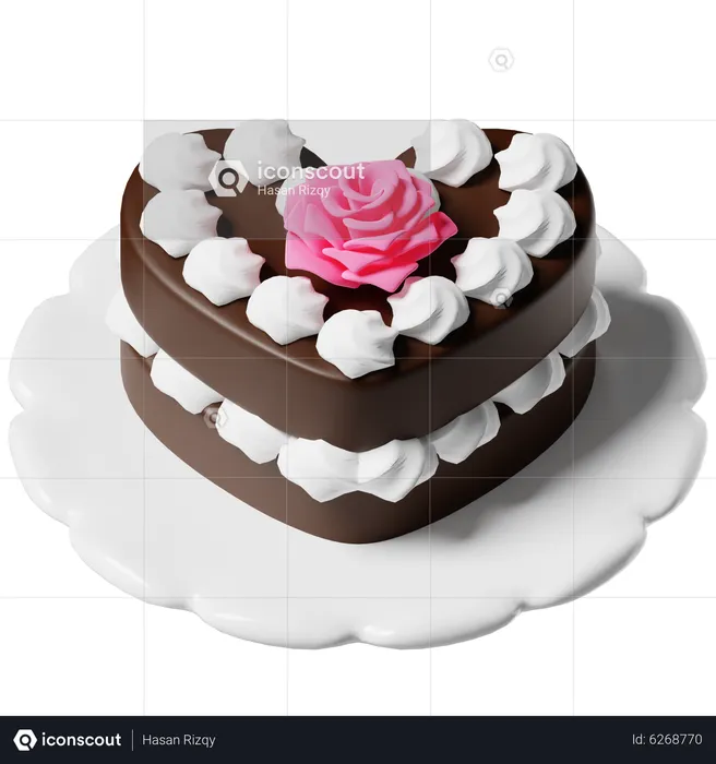 Gâteau de mariage  3D Icon