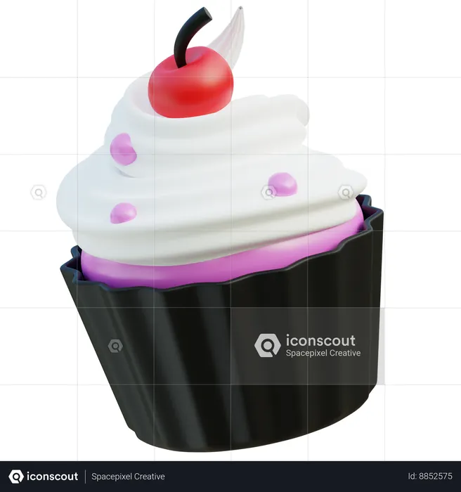 Gâteau de tasse  3D Icon