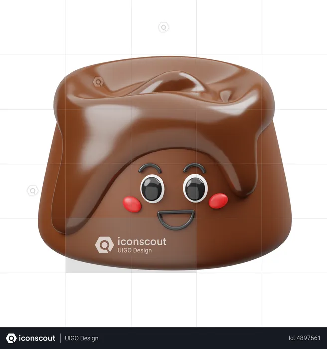 Gâteau punch au chocolat  3D Icon