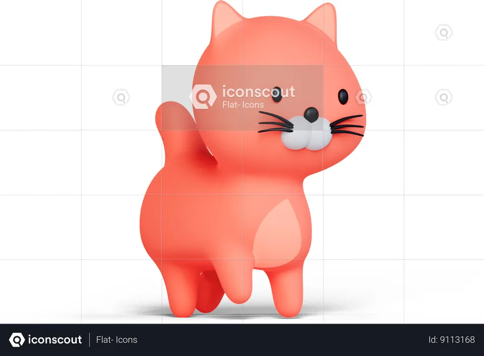 Gato  3D Icon