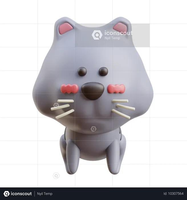 Gato  3D Icon