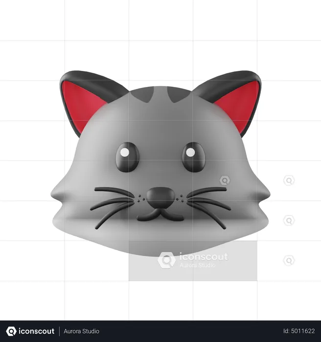 Gato Emoji 3D Icon