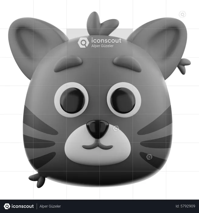 Gato  3D Icon