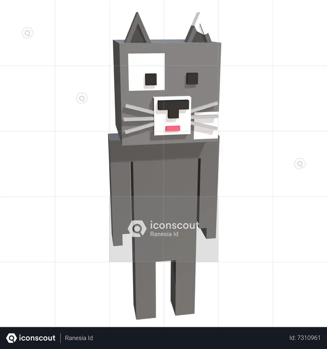 Gato  3D Icon