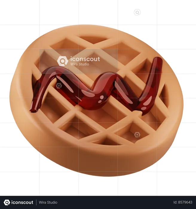 Gaufre  3D Icon