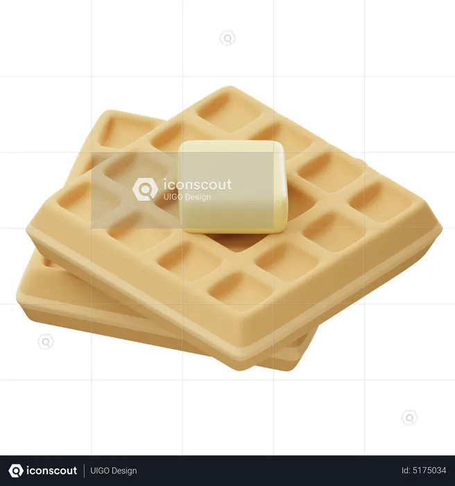 Gaufre  3D Icon