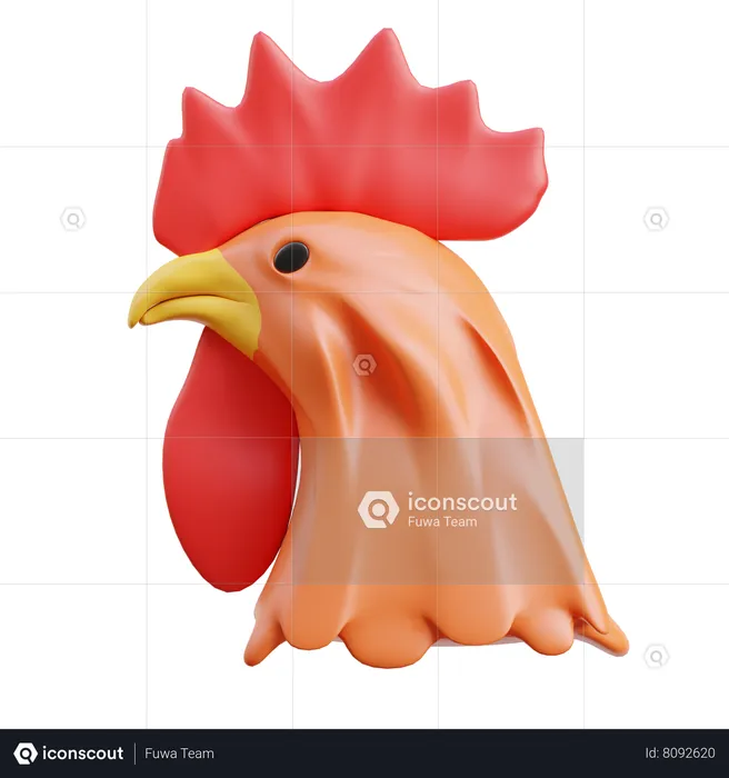 Coq gaulois  3D Icon