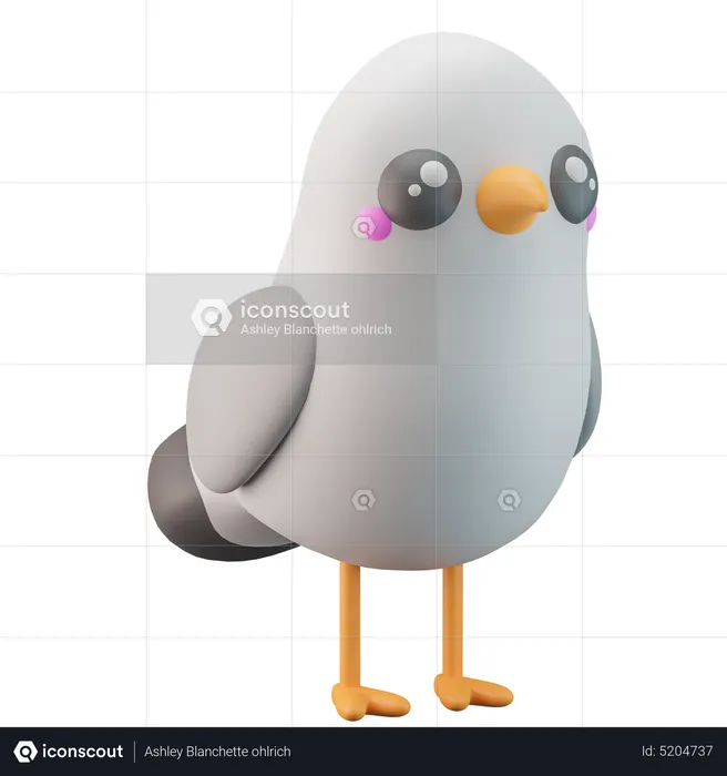 Gaviota  3D Icon