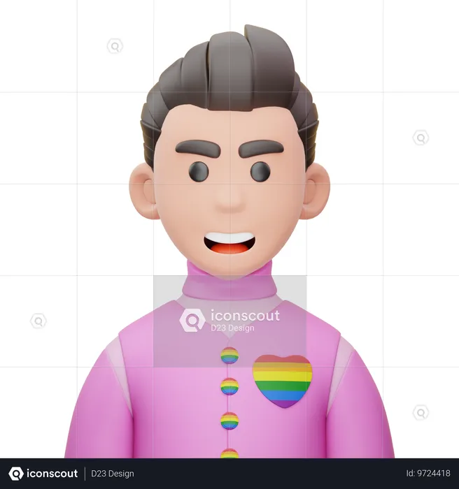 Personne gay  3D Icon