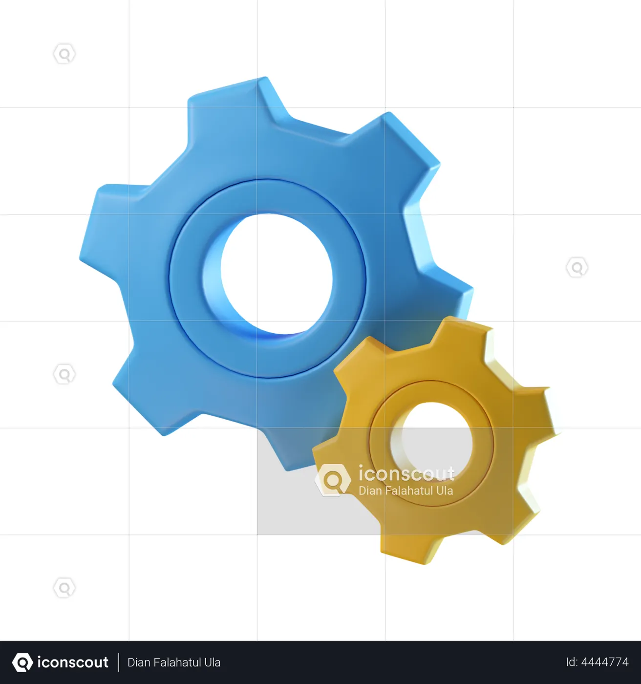 Gear 3D Illustration - Free Download Design & Development 3D ...