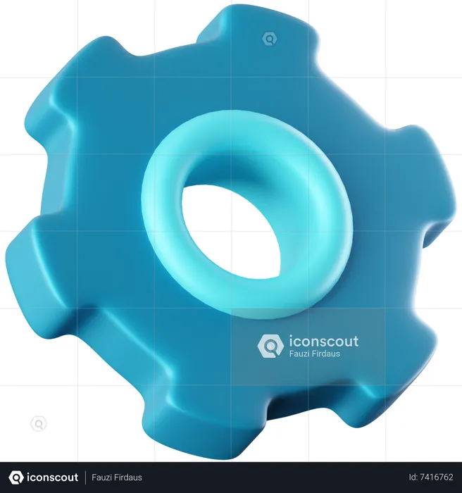 Gear  3D Icon